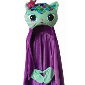 Dreamworks Gabby's Dollhouse Plush Hooded Throw‎ Blanket 30X50in, New